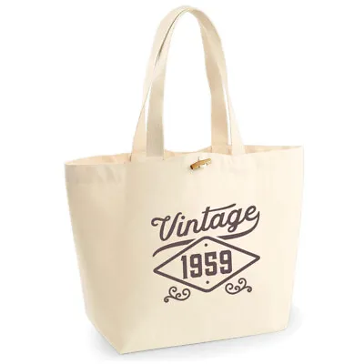 65th Birthday Vintage Gift Women’s Ladies Shopping Bag Present Tote Idea • £12.95