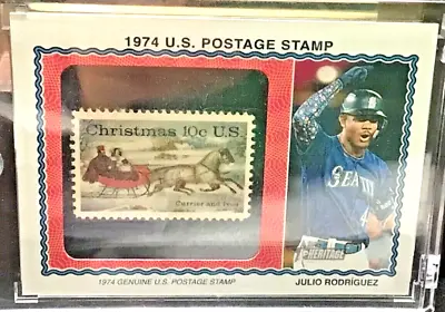 Jrod Julio 2023 Topps Heritage US Postage Stamp Relic (74PS-JR) 1:5798 /50 RARE • $356