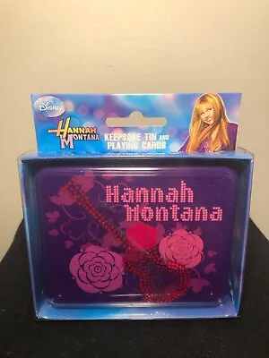 Disney Hannah Montana Keepsake Tin And Playing Cards New • $6