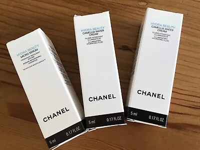 Chanel Hydra Beauty Cream & Serum Samples/Travel 2x Hydrating Cream 1x Serum • £15