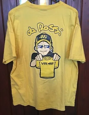 De Rossi VR46 Yellow T- Shirt Size L-22 • $29.14