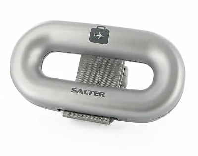 Salter Digital Silver  Luggage Scales Lightweight Compact Battery Operated • £15.89
