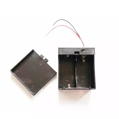 4Pcs 2x C Cells Battery Holder Case 3V Box With Wire & Cover & ON/OFF Switch • $10.49