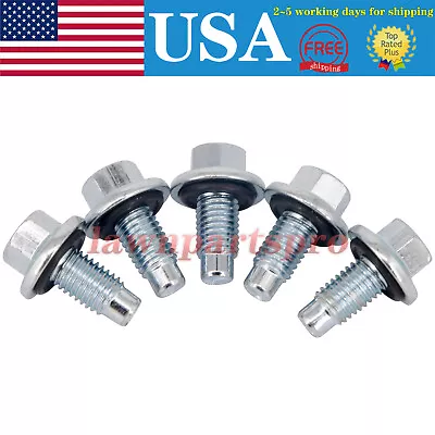 5PCS Oil Pan Drain Plug Bolt 11562588 W/O-Ring For GM Chevrolet Buick Cadillac • $15.49