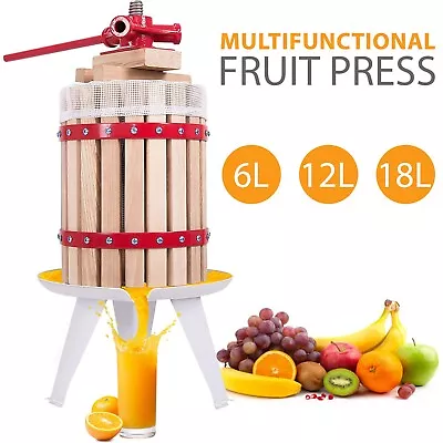 $54.84 • Buy Fruit Pressed Wine Cider Maker Crusher Apple Juicer Homemade Kit Tool Hard Wood