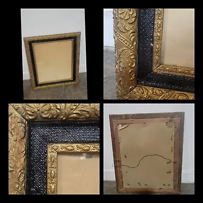 Antique Picture Frame Gold Wood Vintage Ornate Gesso FITS 16 X 20 LARGE Layered • $167