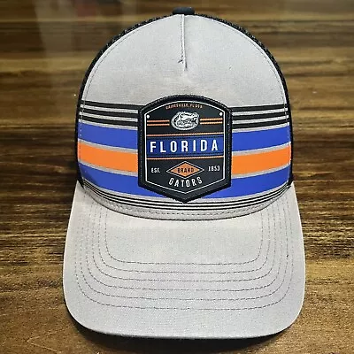 Florida Gators Hat Cap Snap Back Trucker Gray Mesh Mens Adjustable College NCAA • $7.98