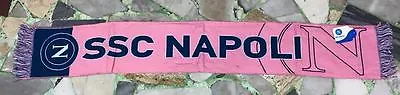 1 Scarf Naples Pink Tifosa Doc Wool Scarf SSC NAPOLI Maradona Hamsik Blue • £15.07