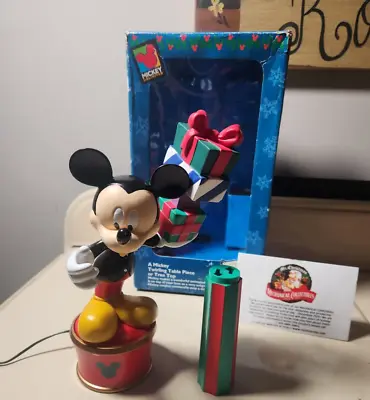 Disney Mr. Christmas Mickey Twirling Table Piece Or Tree Topper  Missing List  • $24.95