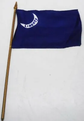Revolutionary War Moultrie Liberty Flag 4x6in Stick Flag Mini Desk • $9.90