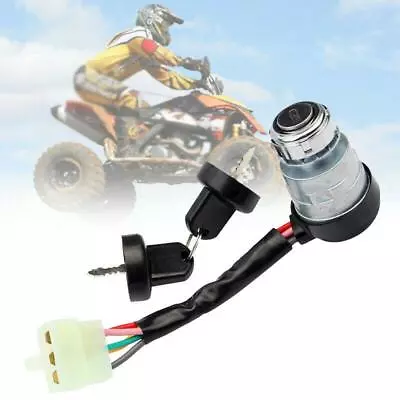 1X Universal Motorcycle Ignition Switch Keys Lock Set Ignition Key Engine Kart • $24.19