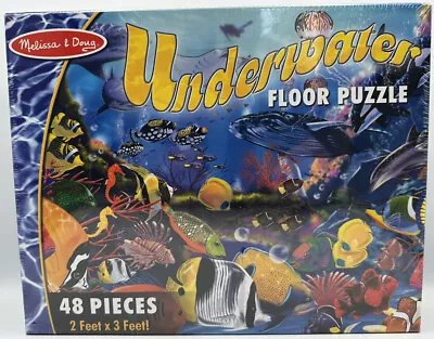 Underwater Floor Puzzle 48 Pieces 2’x3’ Melissa & Doug Brand New Sealed • $20.49