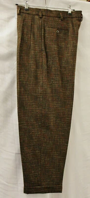 £100 • Buy Mens 1950s Brown Atomic Fleck Peg Trousers Rockabilly Rock & Roll 50s RnR Rockin