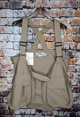 VTG LL Bean Canvas UPLAND BIRD DUCK Hunting Shooting Strap Bag Vest Pa’tridge XL • $129.99