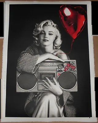 Mr Brainwash Happy Birthday To Me Marilyn Monroe Print Poster Space Invader S/N • $1700.61