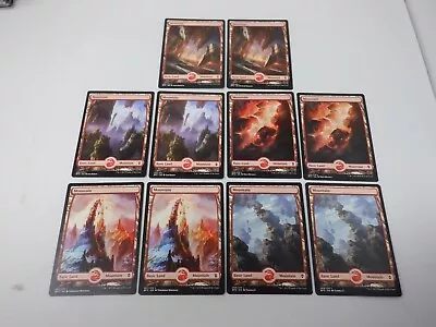 Mountain Full Art Land Battle For Zendikar X10  Magic The Gathering CCG HC7493 • $2.95