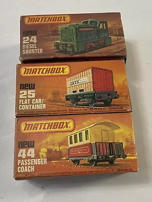 Matchbox Superfast Train Lot Shunter Flat Car Passenger Coach 1978 Lesney • $55