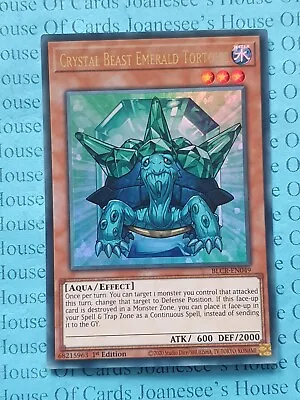 Crystal Beast Emerald Tortoise BLCR-EN049 Ultra Rare Yu-Gi-Oh Card 1st New • £0.99