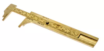 4  100mm Brass Sliding Vernier Caliper Gauge Measuring Scale Ruler SAE & Metric • $11.99