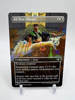 Borderless ALL THAT GLITTERS Mtg NM-M Commander Masters Common • $1.39