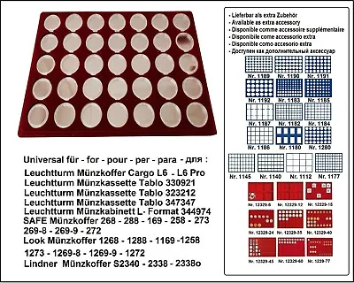 Look 12334-35-CAPS29 5 Coin Trays + 35 Capsules 295 For 5 DM Commemorative • £11.58