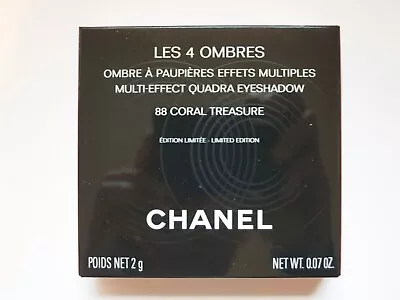 CHANEL LES 4 OMBRES Multi-Effect Quadra Eyeshadow #88 CORAL TREASURE Ltd Ed +fre • $99.99