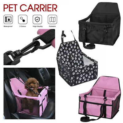 Cat Dog Pet Car Booster Seat Puppy Auto Carrier Travel Safety Protector Basket • $15.99