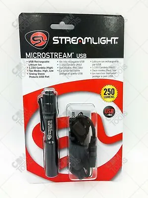 $34.99 • Buy Streamlight Microstream USB Rechargeable 5  Clip On LED Pen Light