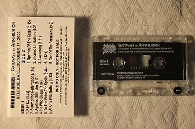 Morbid Angel - Gateways To Annihilation Promo Cassette 1995 DEATH Metal TESTED • $66.39