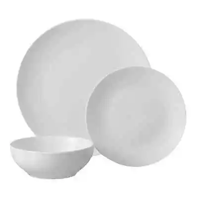 $13.71 • Buy Mainstays Glazed White Stoneware Dinnerware Set, 12-Pieces