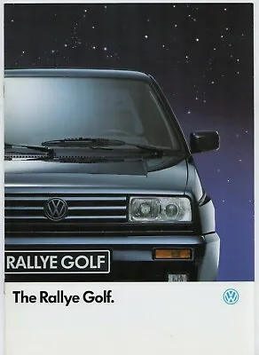 Volkswagen Golf Rallye G60 Mk2 1989-90 UK Market Sales Brochure • $247.67