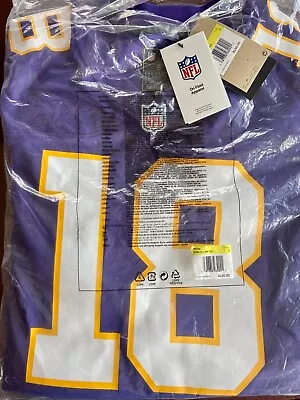 Justin Jefferson Jersey - Minnesota Vikings - NFL - Nike Adult Small • $49.99