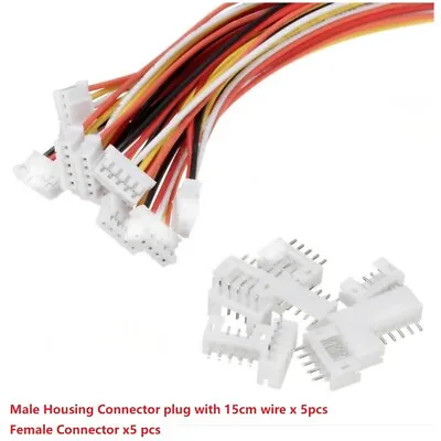 5 Sets JST ZH 1.5mm 2/3/4/5/6/7/8/9/10Pin Connector PCB Socket Wire Cable 150mm • £2.99