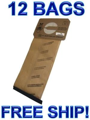 $19.95 • Buy 12 Bags For Electrolux Upright Vacuum Cleaner  STYLE U