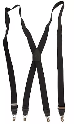 BLACK WHITE OR PINK DRESS American Made Custom Suspenders 1.5  Wide Metal Clips • $17.99