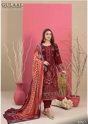 Indian Pakistani Salwar Kameez Unstitched Suit • £16