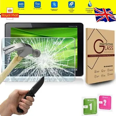 Tablet Tempered Glass Screen Protector Cover For Acer Iconia Tab A700 10.1 Inch • £5.84