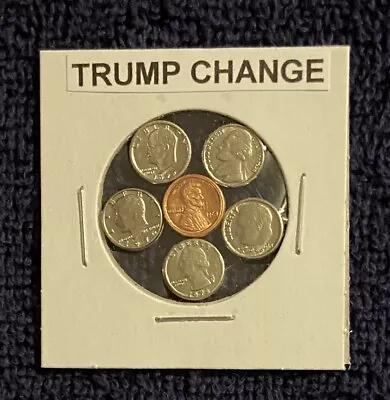  Trump Change  - Mini Modern U.s. Coins In Holder   • $7.98