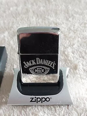 Zippo Lighter Unfired JACK DANIEL'S Engraved With Magnetic Zippo... • £6.50