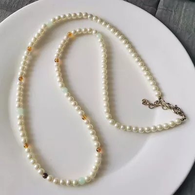 $10.99 • Buy New 36  Jcrew Single Strand Necklace Gift Vintage Women Party Holiday Jewelry