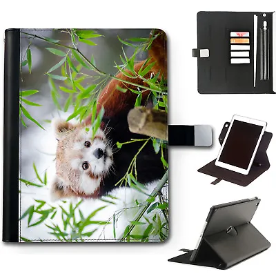 Red Panda Ipad Case 360 Swivel PU Leather Cover For Apple Ipad 9/8/7/6/Mini/Pro • £19.12