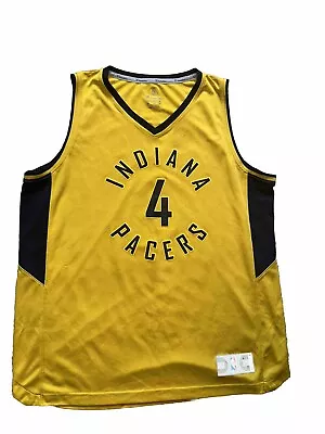 Fanatics (Mens Size XL) Indiana Pacers #4 Victor Oladipo Gold Yellow Jersey NBA • $2.25