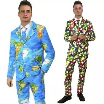 £24.99 • Buy Star Suit Stag Do Fancy Dress Party Outfit Funny Comedy Costume Map Stand Out