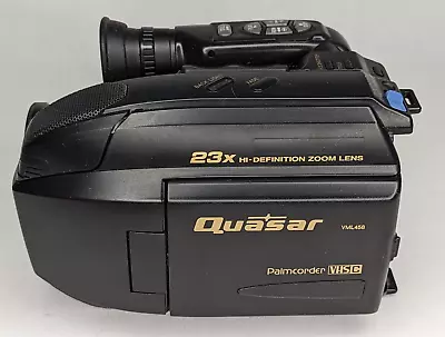 Quasar VML458 Palmcorder VHSC 23x Zoom Lens Video Camera - Untested • $14.99