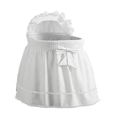 Babydoll Bedding Precious Bassinet Liner/Skirt & Hood White 13  X 29  • $102.43