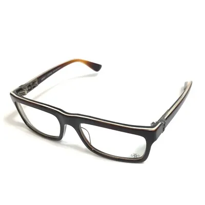 CHROME HEARTS Square Type PENETRANUS Date Glasses Frame Plastic Dark Brown • $1017.50