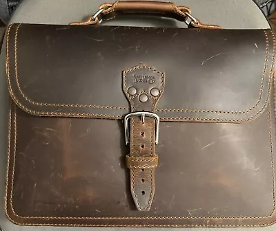 Saddleback Leather Company Thirteener Briefcase Dark Coffee Brown • $150