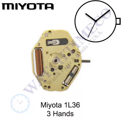 Genuine Miyota 1L36 / GL36 Watch Movement Japan 3 Hands • $12.59