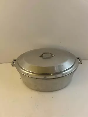 Miracle Maid Cookware Aluminum Oval Roaster With Lid 12x9” (some Scuffs) • $75