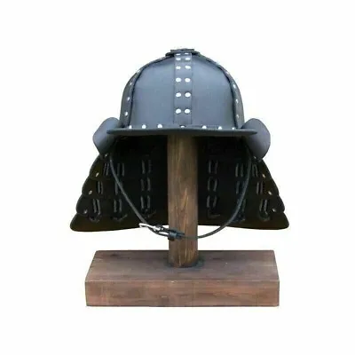 Medieval Leather Japanese Samurai Helmet Knight Reenctment Helmet • $119.60